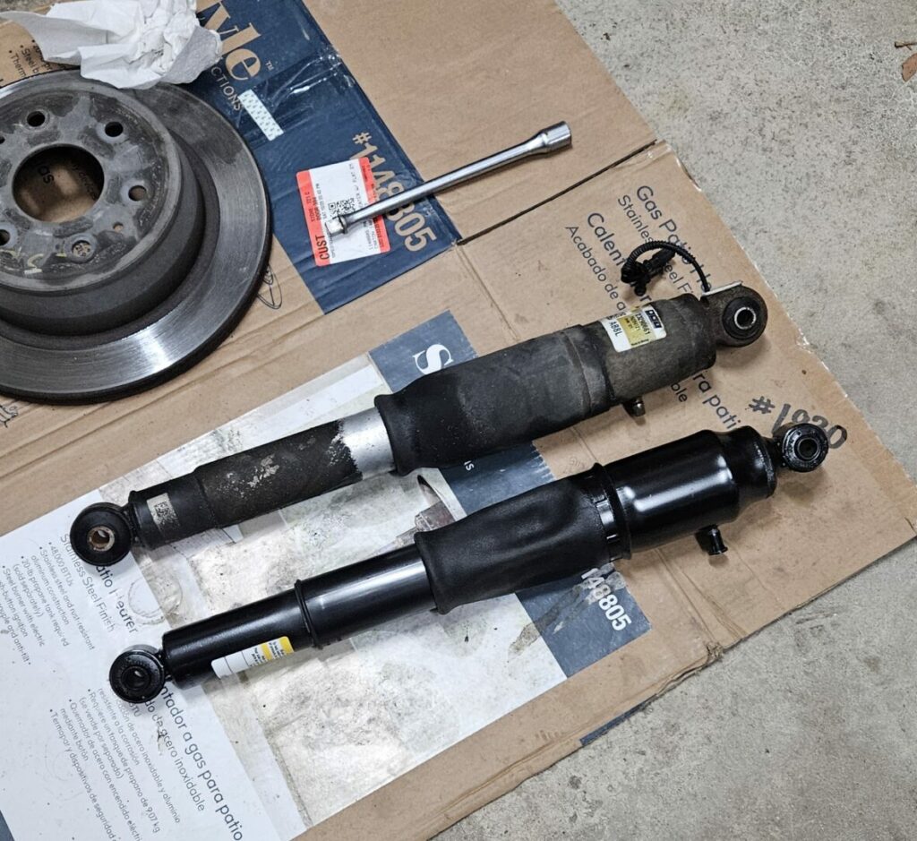 old magnetic ride shock and new ac-delco shock